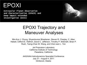 EPOXI Trajectory and Maneuver Analyses
