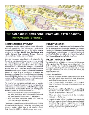 The San Gabriel River Confluence with Cattle Canyon Improvements Project