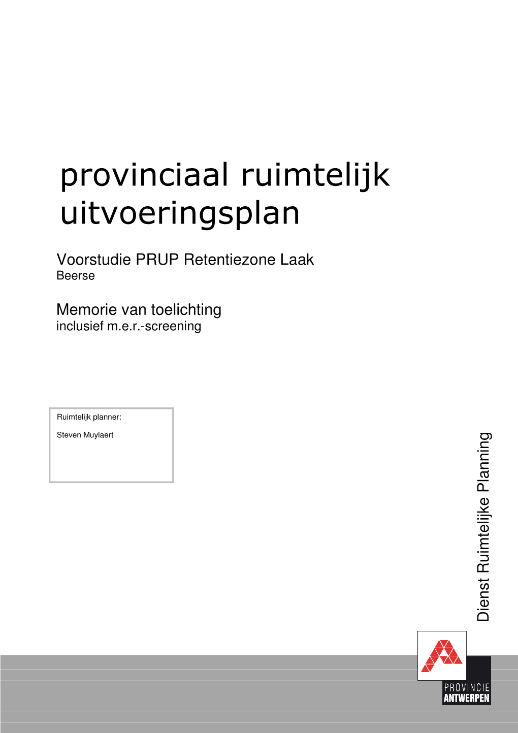 Provinciaal Ruimtelijk Uitvoeringsplan