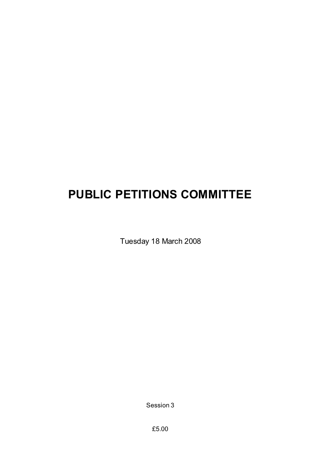 Public Petitions Committee