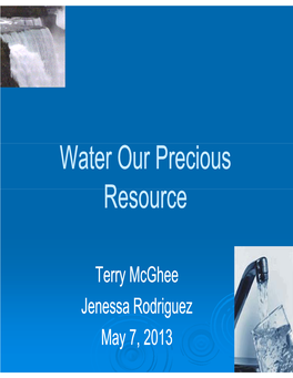 Water Our Precious Resource