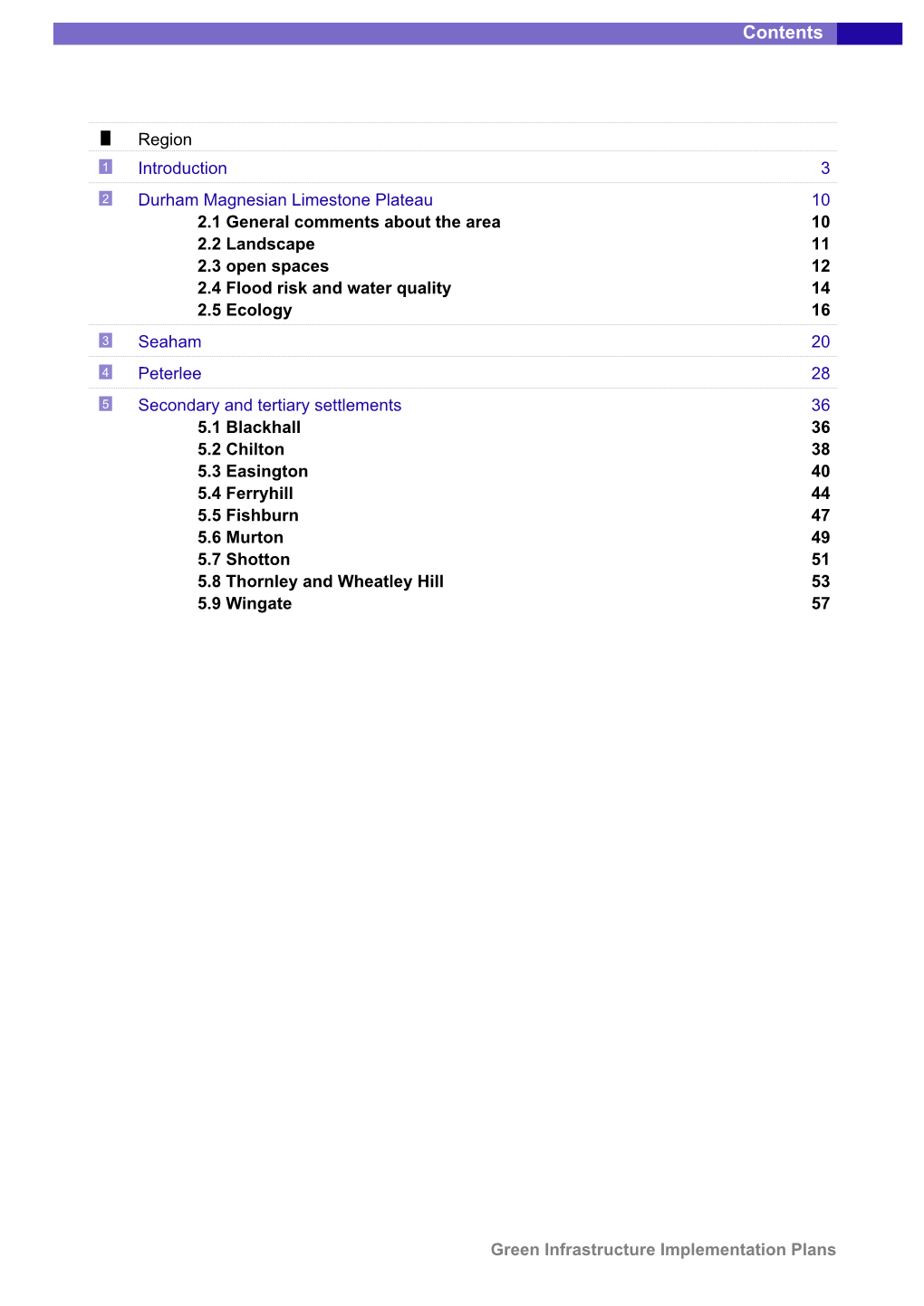 Green Infrastructure Implementation Plans Introduction 1