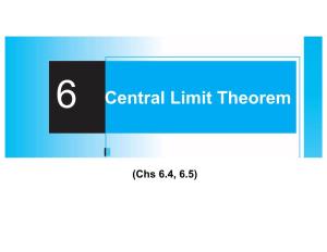 6 Central Limit Theorem