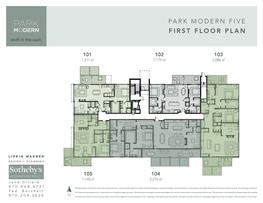 Park Modern Five First Floor Plan