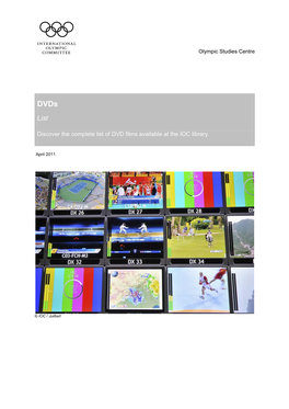 Discover the Complete List of DVD Films Available at the IOC Library