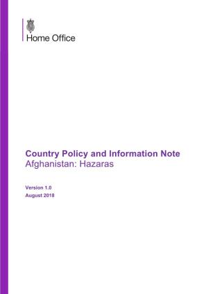 Afghanistan: Hazaras