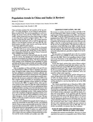 Population Trends in China and India (A Review) ANSLEY J