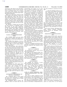 CONGRESSIONAL RECORD—HOUSE, Vol. 158, Pt. 11 November 13, 2012 Americans