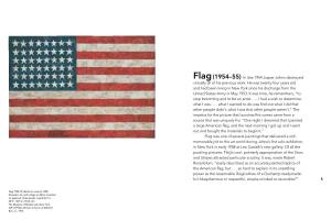 Flag(1954–55) in Late 1954 Jasper Johns Destroyed Virtually All of His