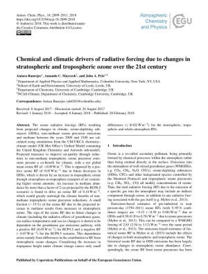 Chemical and Climatic Drivers of Radiative Forcing Due to Changes in Stratospheric and Tropospheric Ozone Over the 21St Century
