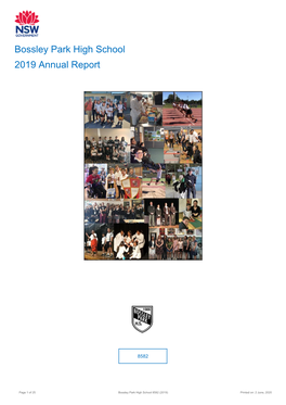 Bossley Park High School 2019 Annual Report