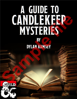 Dylan Guide to Candlekeep Mysteries.Docx