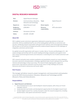 Digital Research Manager