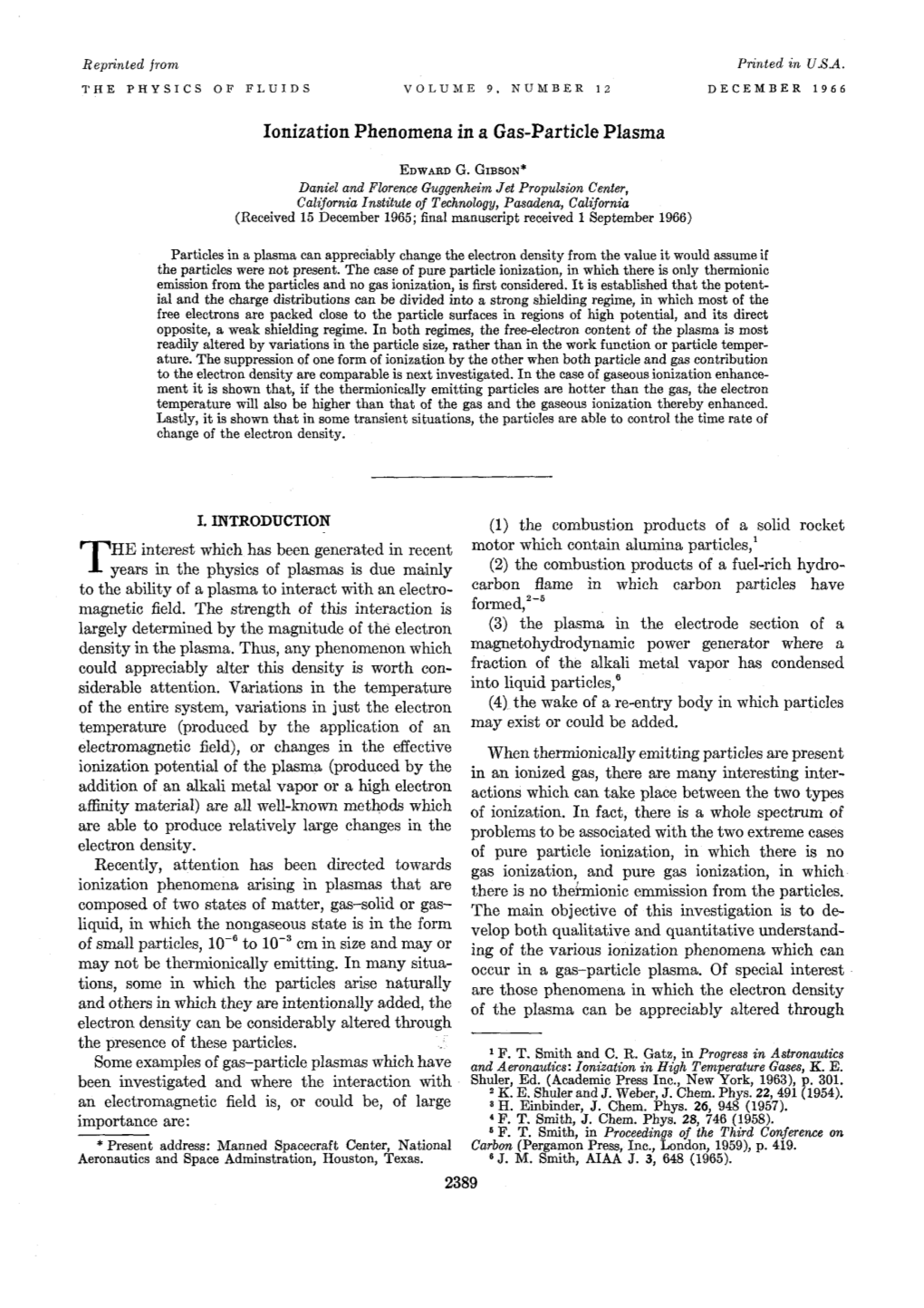 Ionization Phenomena in a Gas-Particle Plasma