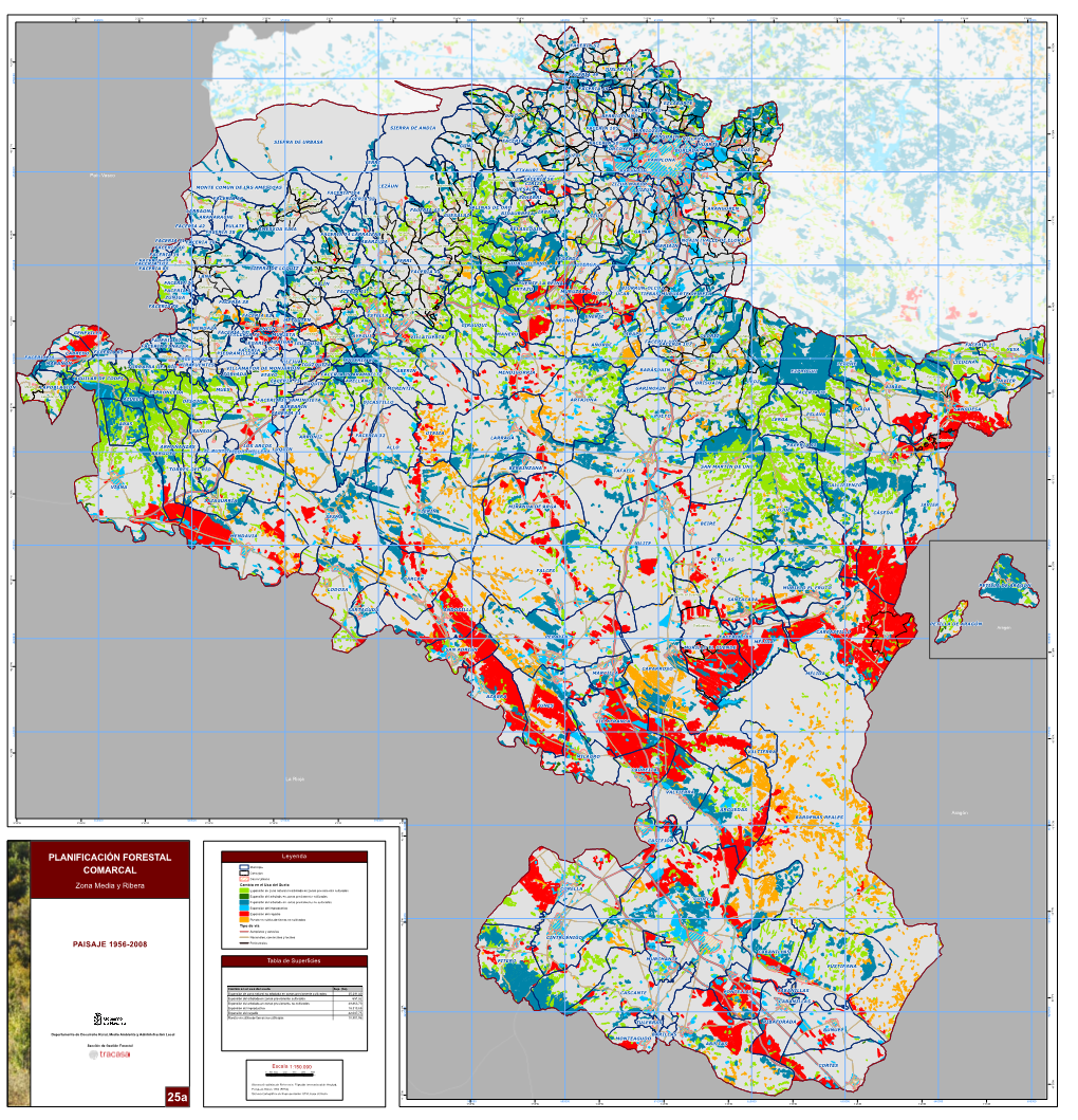 Paisaje 1956-2008 Planificación Forestal Comarcal