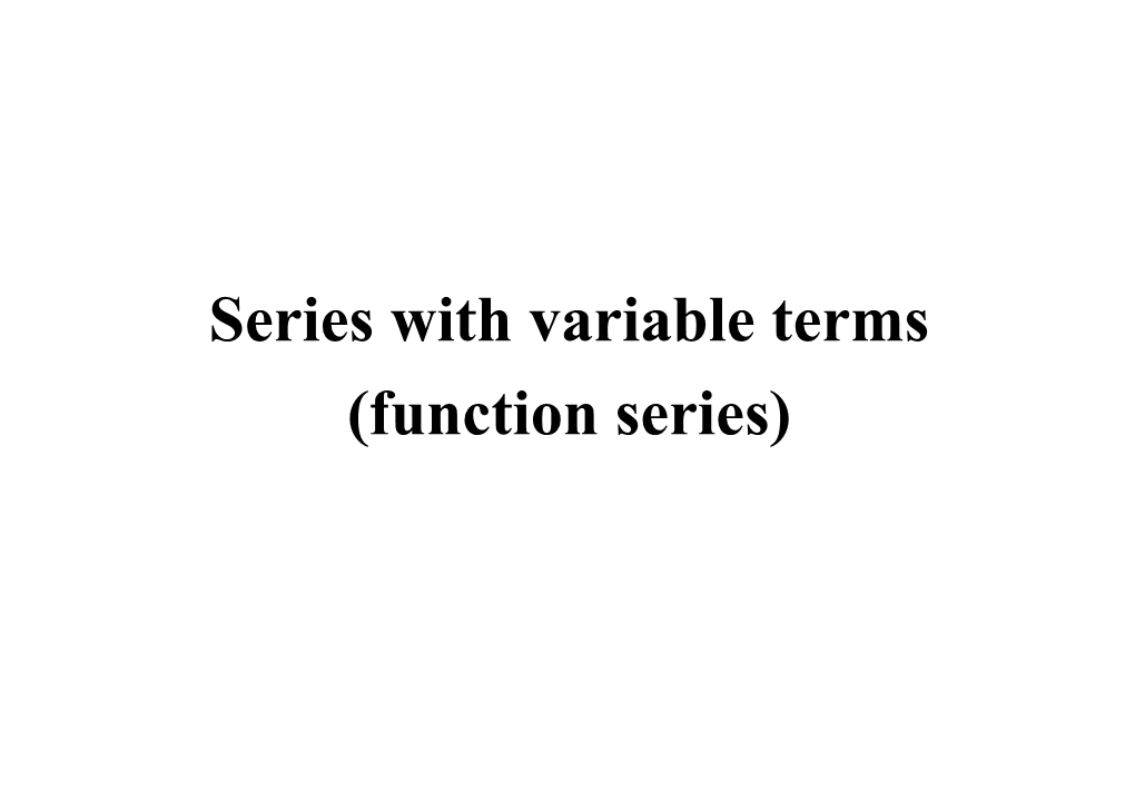 Function Series)