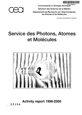 Service Des Photons, Atomes Et Molecules
