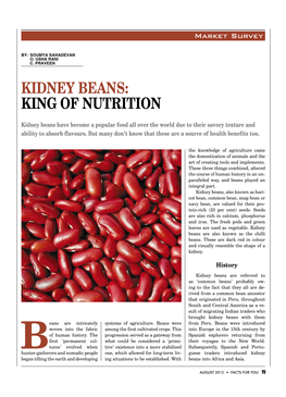 KIDNEY BEANS: King of Nutrition