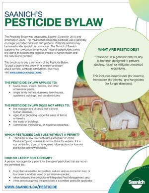 Pesticide Bylaw