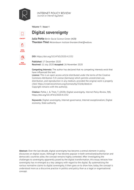 Digital Sovereignty