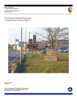 Fort Stanwix National Monument Transportation Summary Report