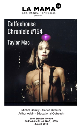 Coffeehouse Chronicles #154 Taylor Mac