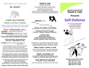 Self-Defense Training Classes