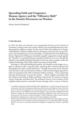 In the Hussite Discourses on Warfare