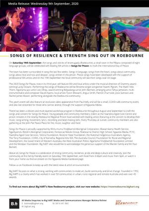 Songs of Resilience & Strength Sing out in Roebourne