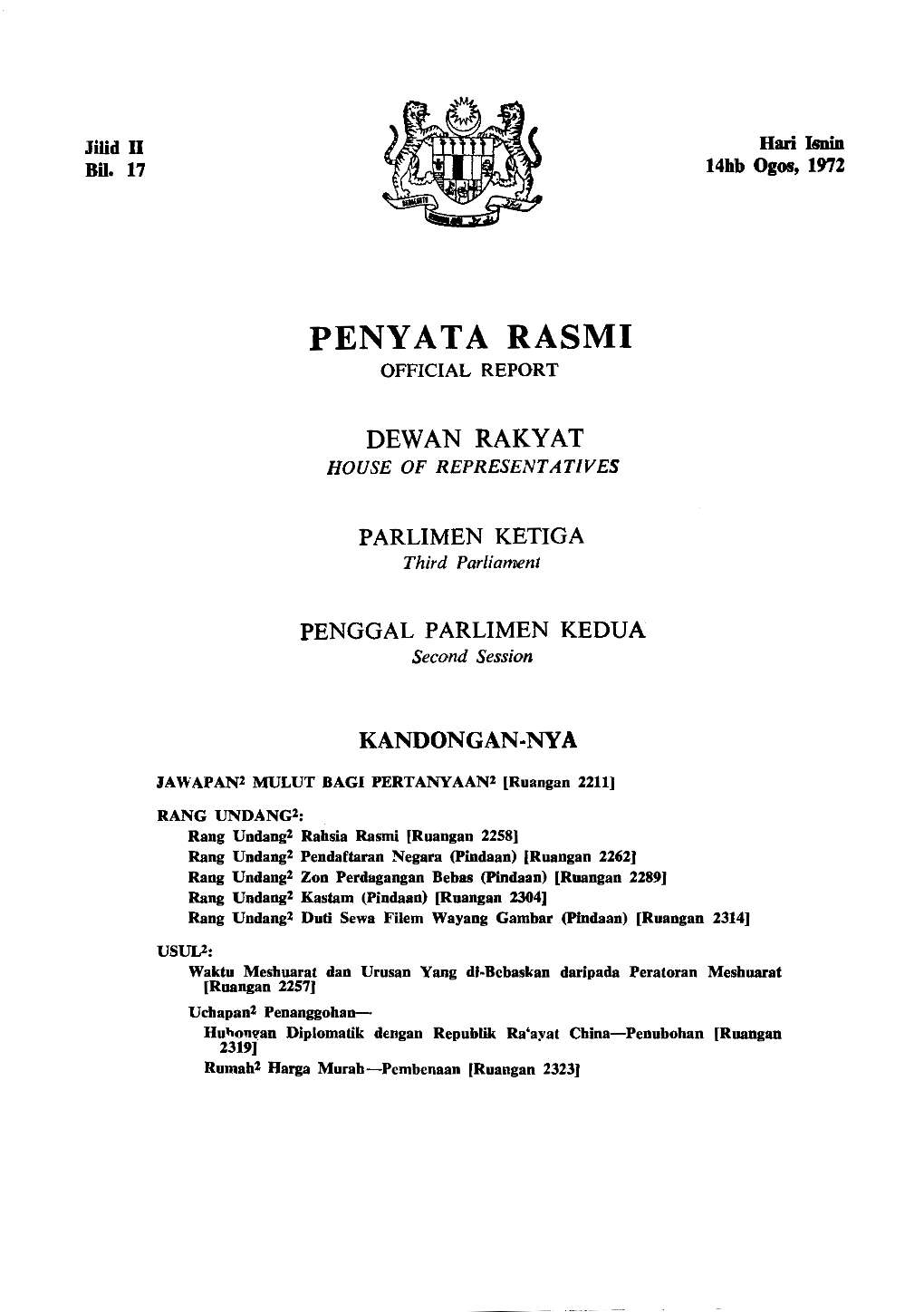 Penya Ta Rasmi Official Report