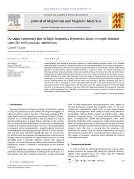 Dynamic Symmetry Loss of High-Frequency Hysteresis Loops in Single-Domain Particles with Uniaxial Anisotropy