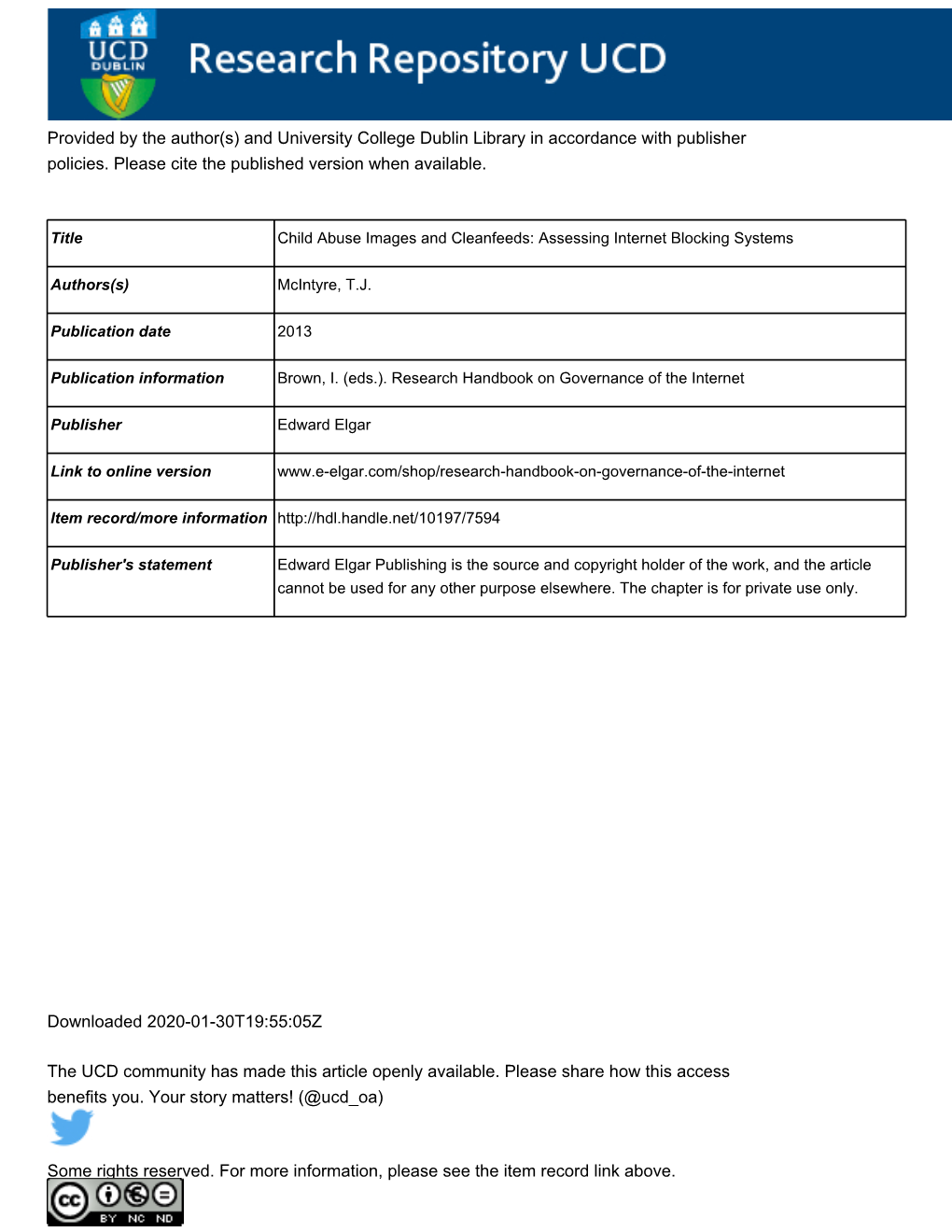 Child Abuse Images and Cleanfeeds: Assessing Internet Blocking Systems