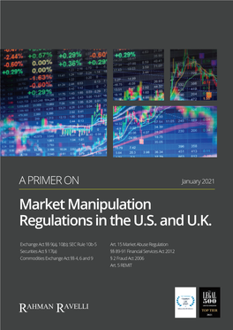 Market Manipulation Regulations in the U.S. and U.K