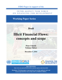 Illicit Financial Flows: Concepts and Scope