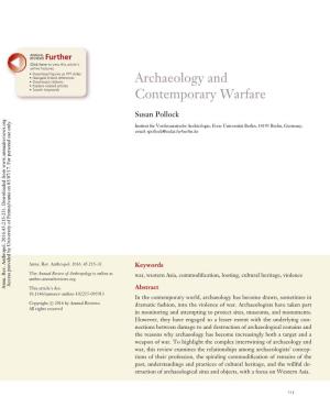 Archaeology and Contemporary Warfare 217 AN45CH14-Pollock ARI 13 September 2016 13:4