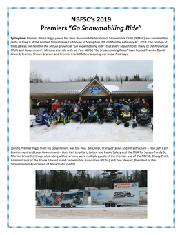 Go Snowmobiling Ride”