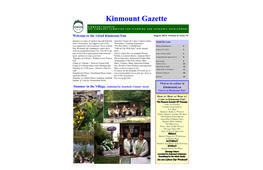 Kinmount Fair August 2014 Volume 6: Issue 10 Summer Is a Time of Outdoor Fun and Festivals
