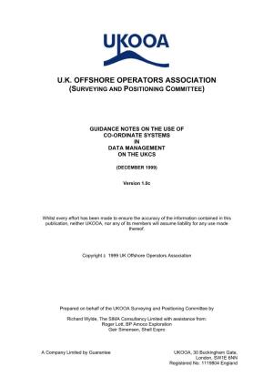 Uk Offshore Operators Association (Surveying and Positioning
