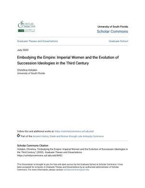 Imperial Women and the Evolution of Succession Ideologies in the Third Century