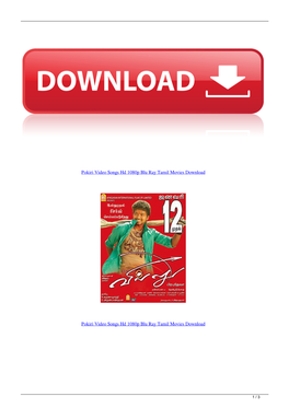 Pokiri Video Songs Hd 1080P Blu Ray Tamil Movies Download
