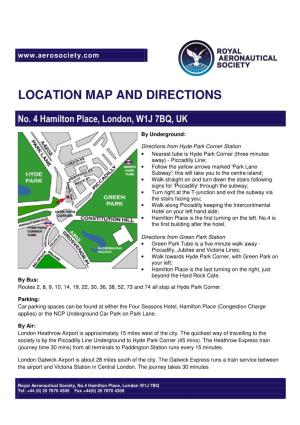 Location Map and Directions