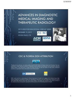Advances in Diagnostic Medical Imaging and Therapeutic Radiology