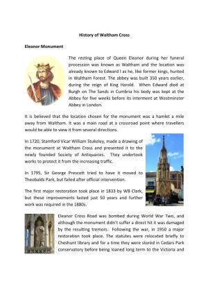 A Brief History of Waltham Cross