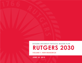 Rutgers 2030 Volume 1: New Brunswick