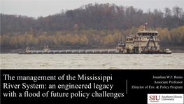 The Management of the Mississippi River System