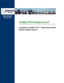 Toshiba POS Printers Excel