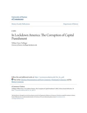 In Lockdown America: the Corruption of Capital Punishment