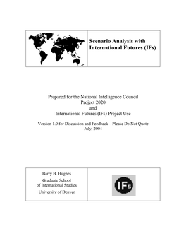 Scenario Analysis with International Futures (Ifs)