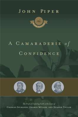 A Camaraderie of Confidence Books by John Piper