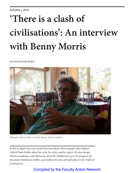 'There Is a Clash of Civilisations': an Interview with Benny Morris